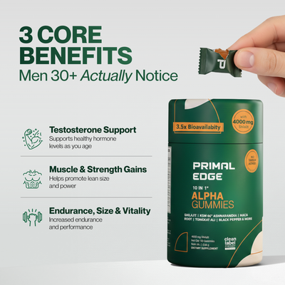 PrimalEdge™ 10-in-1 Alpha Gummies