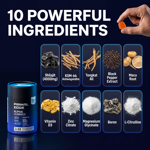 10 in 1 Alpha Gummies - For Sleep & Testosterone Support