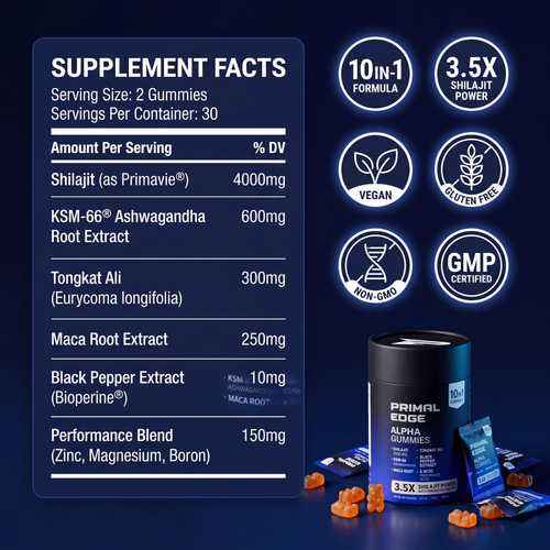 10 in 1 Alpha Gummies - For Sleep & Testosterone Support