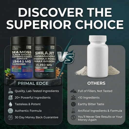 PrimalEdge™ 24 in 1 Sea Moss & Shilajit Bundle